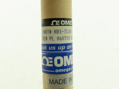 Omega NB1-ICSS-14U-6 Industrial Thermocouple 6" Probe 1/2" NPT Protection Head