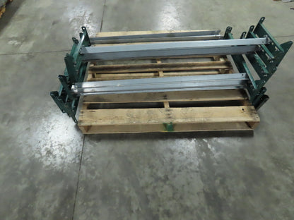 H-Stand 54" Incline Conveyor Leg Supports Green 16"-41" Adj Height  Lot of 6