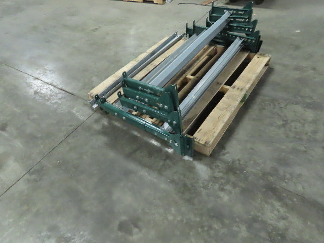 H-Stand 54" Incline Conveyor Leg Supports Green 16"-41" Adj Height  Lot of 6