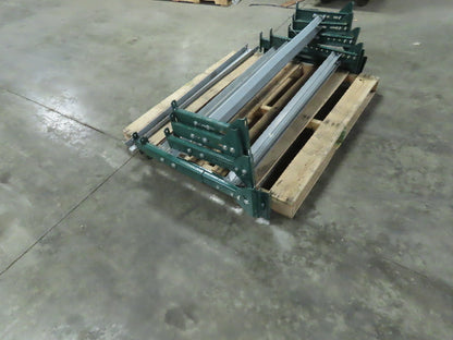 H-Stand 54" Incline Conveyor Leg Supports Green 16"-41" Adj Height  Lot of 6