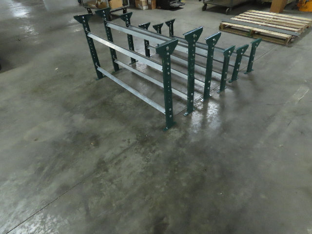 H-Stand 54" Incline Conveyor Leg Supports Green 16"-41" Adj Height  Lot of 6