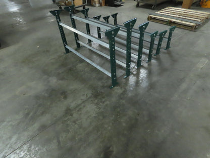H-Stand 54" Incline Conveyor Leg Supports Green 16"-41" Adj Height  Lot of 6