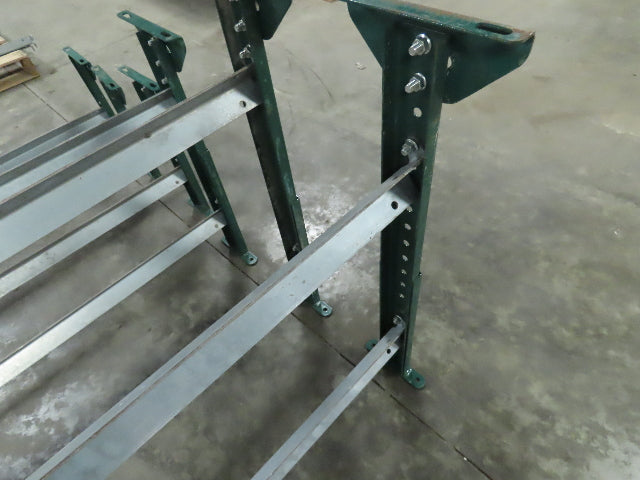 H-Stand 54" Incline Conveyor Leg Supports Green 16"-41" Adj Height  Lot of 6