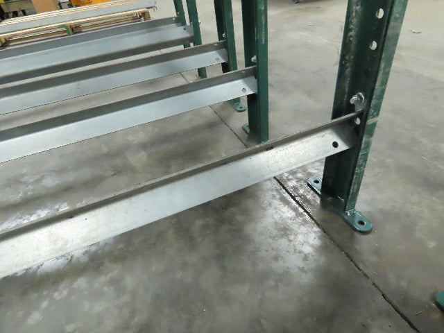 H-Stand 54" Incline Conveyor Leg Supports Green 16"-41" Adj Height  Lot of 6