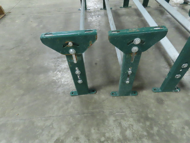 H-Stand 54" Incline Conveyor Leg Supports Green 16"-41" Adj Height  Lot of 6