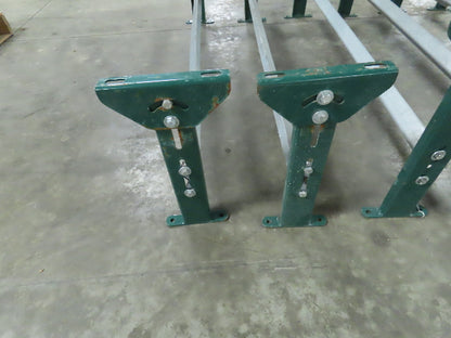 H-Stand 54" Incline Conveyor Leg Supports Green 16"-41" Adj Height  Lot of 6