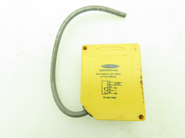 Banner Q60VR3AFV1000 Photoelectric Sensor Q60 Series 2M Range Delay On / Off