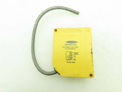 Banner Q60VR3AFV1000 Photoelectric Sensor Q60 Series 2M Range Delay On / Off