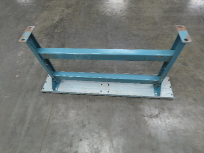 40" Wide Conveyor Leg Stationary Floor Support Blue 24-29" Adj Height  Lot of 4