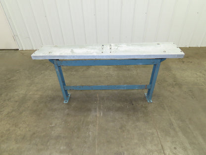 40" Wide Conveyor Leg Stationary Floor Support Blue 24-29" Adj Height  Lot of 4