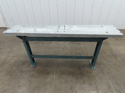 40" Wide Conveyor Leg Stationary Floor Support Blue 24-29" Adj Height  Lot of 4