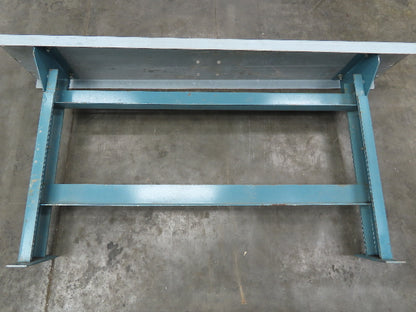 40" Wide Conveyor Leg Stationary Floor Support Blue 24-29" Adj Height  Lot of 4