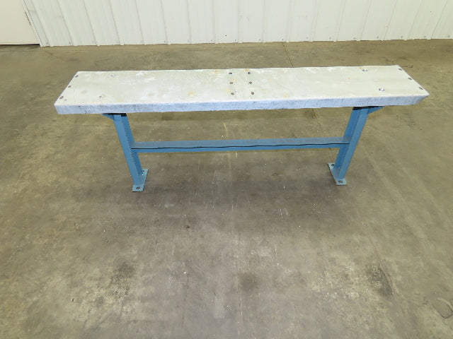 40" Wide Conveyor Leg Stationary Floor Support Blue 19-29" Adj Height  Lot of 4