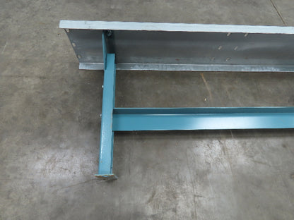 40" Wide Conveyor Leg Stationary Floor Support Blue 19-29" Adj Height  Lot of 4