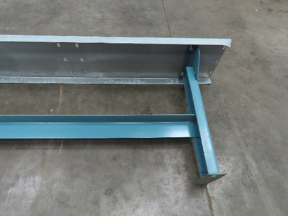40" Wide Conveyor Leg Stationary Floor Support Blue 19-29" Adj Height  Lot of 4