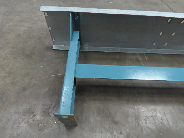 40" Wide Conveyor Leg Stationary Floor Support Blue 17-24" Adj Height  Lot of 10