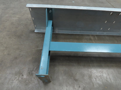 40" Wide Conveyor Leg Stationary Floor Support Blue 17-24" Adj Height  Lot of 10