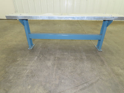 40" Wide Conveyor Leg Stationary Floor Support Blue 17-24" Adj Height  Lot of 10