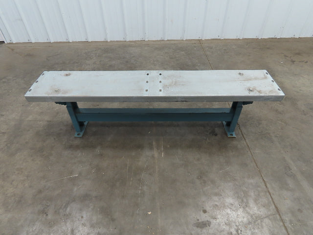 40" Wide Conveyor Leg Stationary Floor Support Blue 14-18" Adj Height  Lot of 6