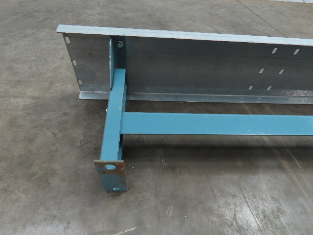 40" Wide Conveyor Leg Stationary Floor Support Blue 14-18" Adj Height  Lot of 6