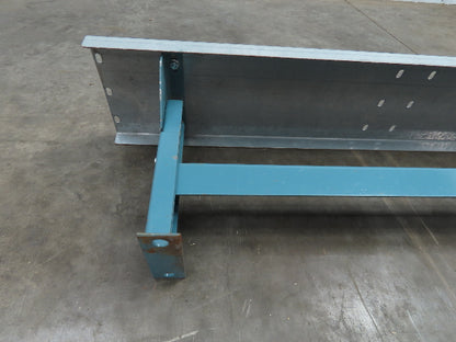 40" Wide Conveyor Leg Stationary Floor Support Blue 14-18" Adj Height  Lot of 6