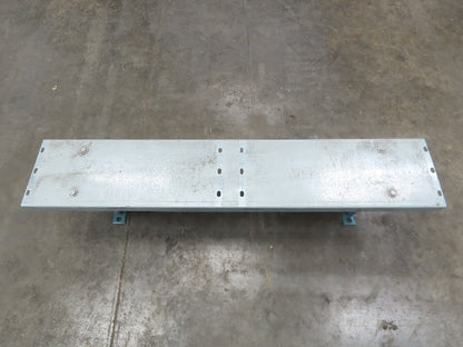 40" Wide Conveyor Leg Stationary Floor Support Blue 14-18" Adj Height  Lot of 6
