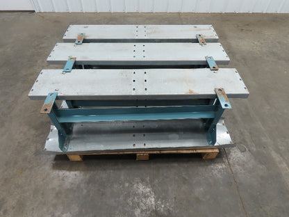 40" Wide Conveyor Leg Stationary Floor Support Blue 14-18" Adj Height  Lot of 6