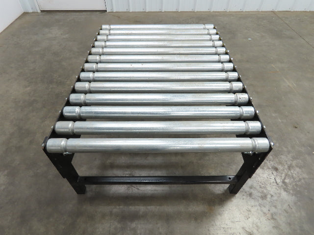 Interroll 29"W Grooved Roller Conveyor 38"L End Section  Lot of 3