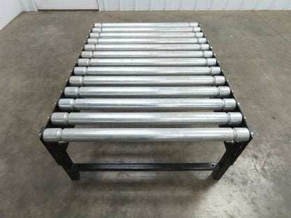 Interroll 29"W Grooved Roller Conveyor 38"L End Section  Lot of 3