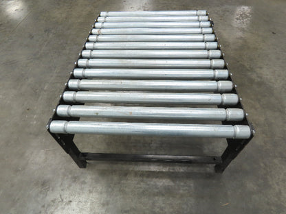 Interroll 29"W Grooved Roller Conveyor 38"L End Section  Lot of 3