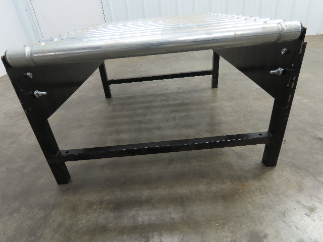Interroll 29"W Grooved Roller Conveyor 38"L End Section  Lot of 3