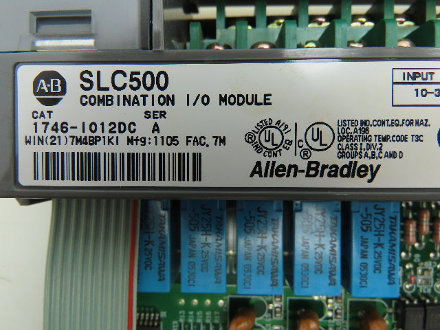 Allen Bradley 1746-IO12DC SLC500 Combination I/O Module Input Output