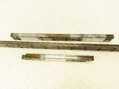 AMT Linear Rail Guide Carriage 3/4" Wide Pairs of 11" 19" 56.75" Long