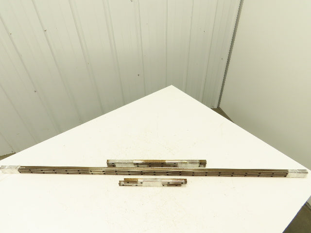AMT Linear Rail Guide Carriage 3/4" Wide Pairs of 11" 19" 56.75" Long