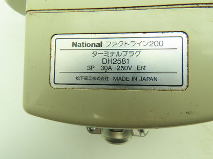 Panasonic DH2581 National Factline 200 Terminal Plug 3P 30A 250V Japanese Plug
