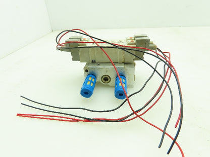SMC SY5240-5L0 Solenoid Spool Valve Manifold 2 Position Double Acting 24VDC