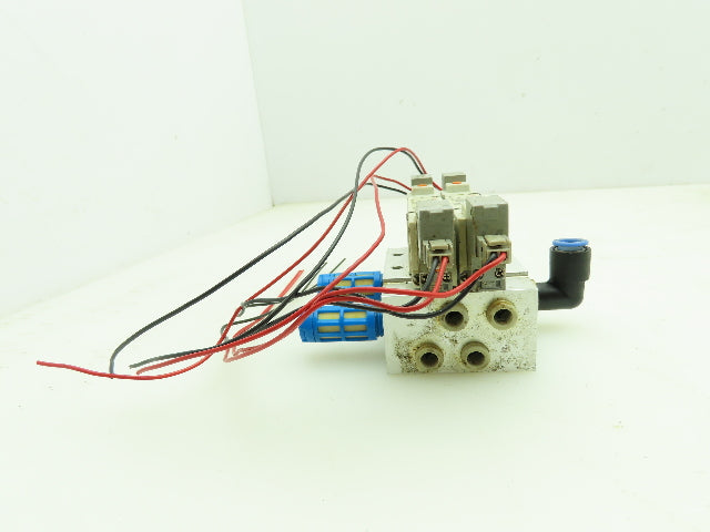 SMC SY5240-5L0 Solenoid Spool Valve Manifold 2 Position Double Acting 24VDC