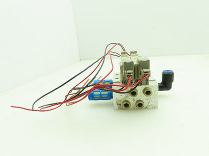SMC SY5240-5L0 Solenoid Spool Valve Manifold 2 Position Double Acting 24VDC