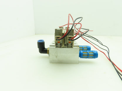 SMC SY5240-5L0 Solenoid Spool Valve Manifold 2 Position Double Acting 24VDC