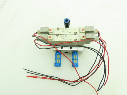 SMC SY5240-5L0 Solenoid Spool Valve Manifold 2 Position Double Acting 24VDC