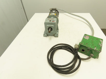 MGS Stober ComTrac Gearmotor 90VDC .75Hp 28:1 C Series Inline Reducer 62 RPM 56C