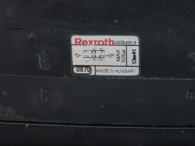 Rexroth Aventics 6-Station Manifold Pneumatic Directional Solenoid Valve Bank