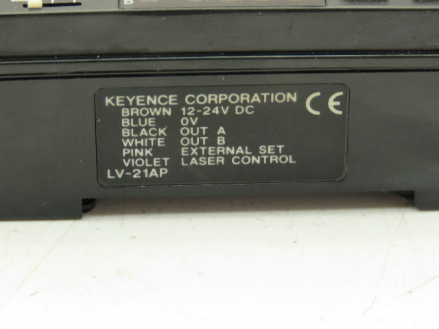 Keyence LV-21AP Digital Laser Sensor Amplifier Main Unit PNP  Lot of 2