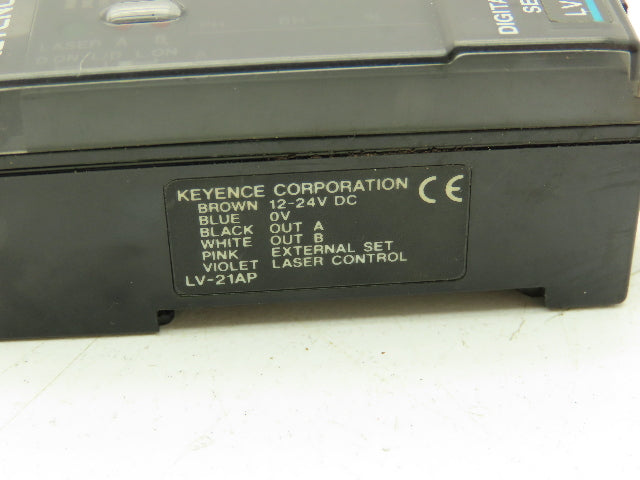 Keyence LV-21AP Digital Laser Sensor Amplifier Main Unit PNP  Lot of 2