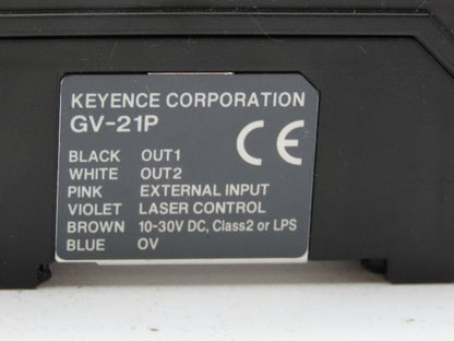 Keyence GV-21P Digital CMOS Laser Sensor Amplifier Main Unit PNP  Lot of 2