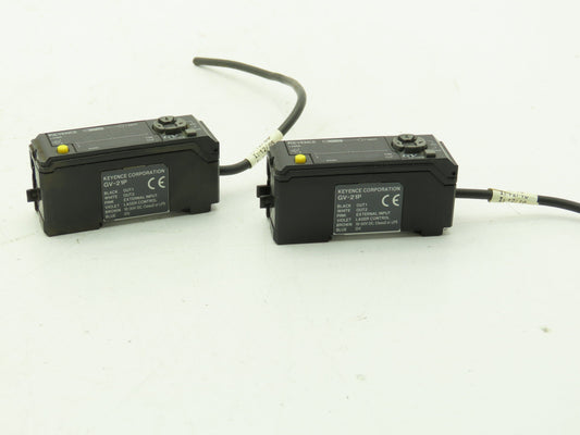 Keyence GV-21P Digital CMOS Laser Sensor Amplifier Main Unit PNP  Lot of 2