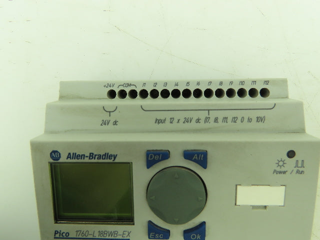 Allen Bradley 1760-L18BWB-EX Pico PLC Controller 24VDC