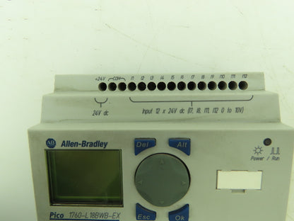 Allen Bradley 1760-L18BWB-EX Pico PLC Controller 24VDC