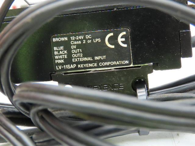 Keyence LV-11SAP Laser Sensor Amplifier with LV-S31 Head 50-200mm