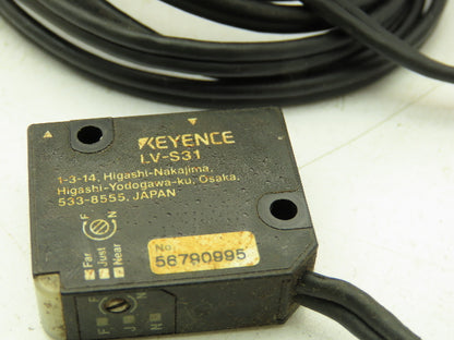 Keyence LV-11SAP Laser Sensor Amplifier with LV-S31 Head 50-200mm